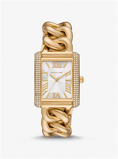 michael kors runway chain link watch|Michael Kors emery.